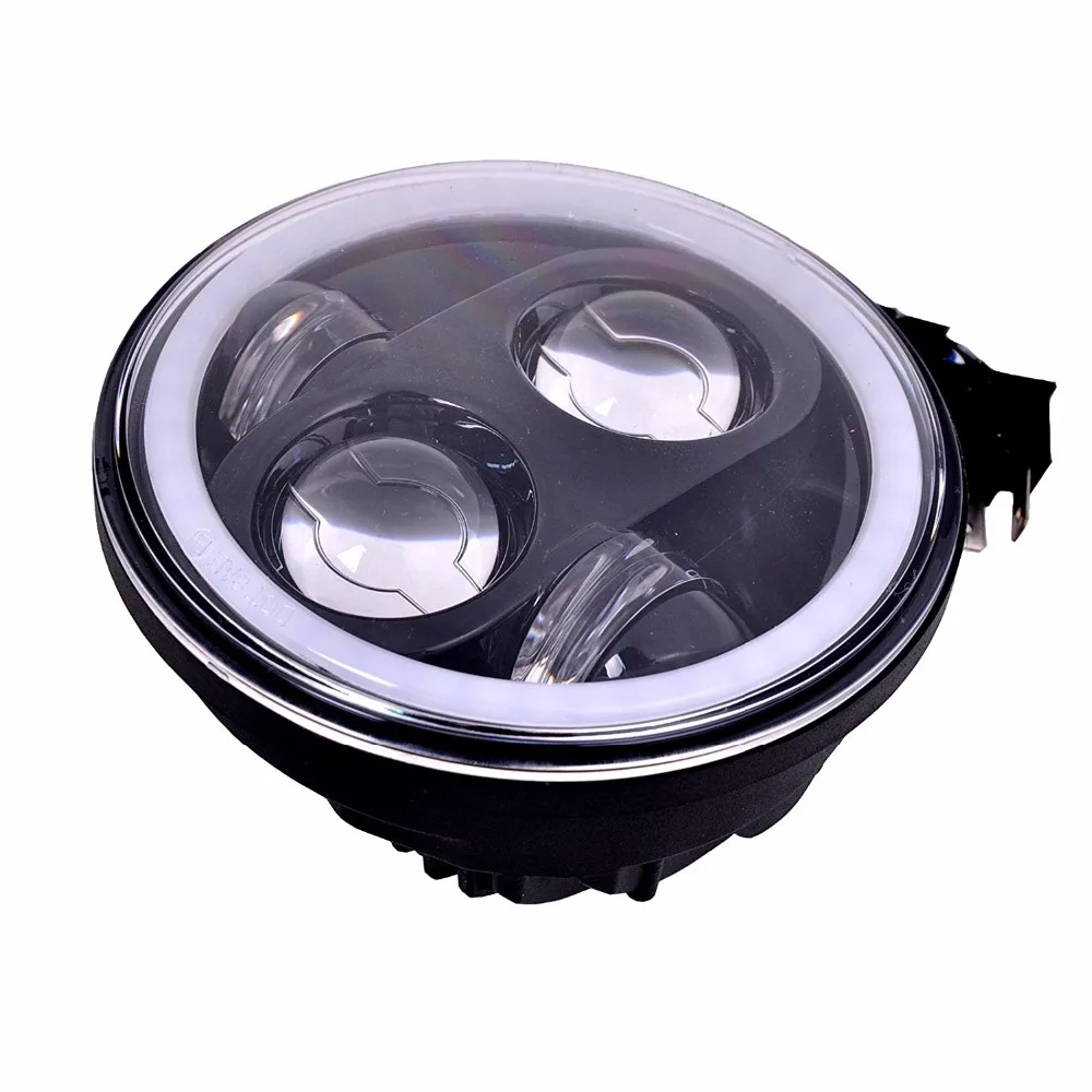  5-3/4 RGB Multi-Color White Red Blue Green LED Halo Angel Eye Headlights 5.75 inch LED Projection m - 32816633348