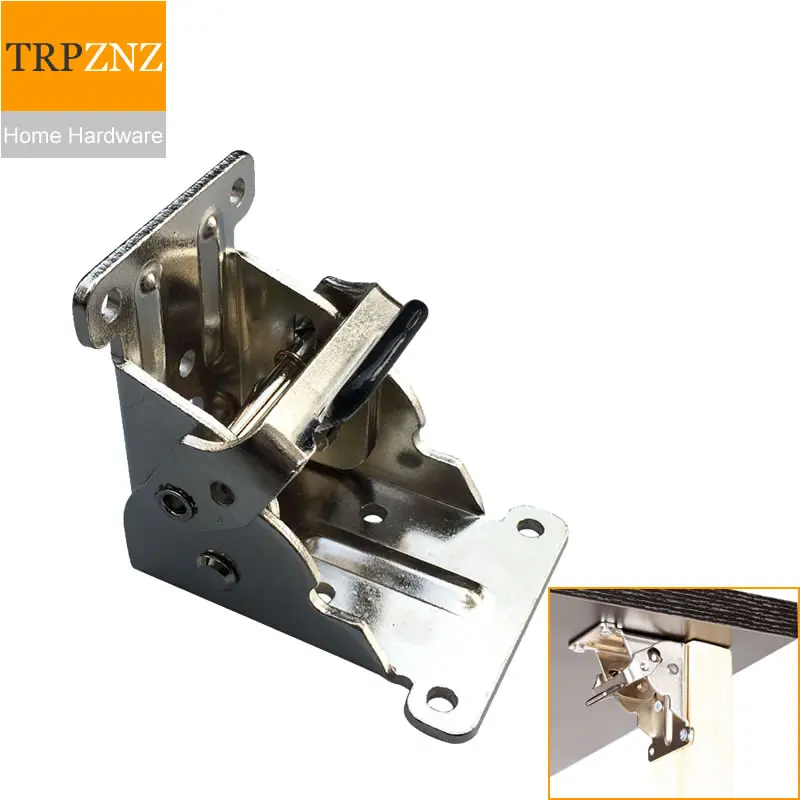 

90 angle Self-locking Folding hinge,Table desk top,easy to install,save space,Furniture hardware connector Accessories