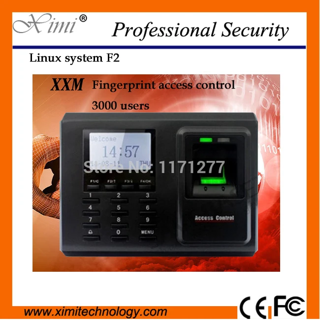 Linux system good quality TCP/IP USB F2 fingerprint access