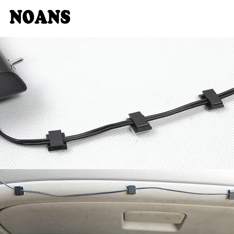 

Auto Small Plastic Fixed Clips 40Pcs GPS Data Cable Decorative Cord Fixed Clips for Abarth Fiat 500 Mercedes Bens W203 Hyundai