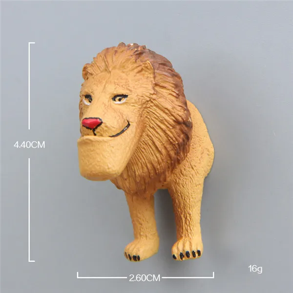 Funny Animals Big Jaws Body and Butt Fridge Magnets - Lion Body