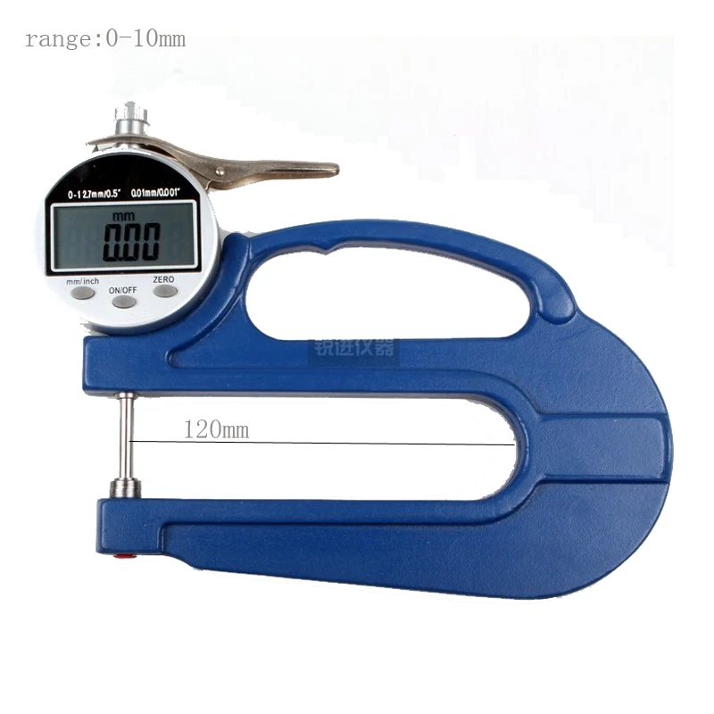 Thickness Gauge / range 0 10 / Depth 120mm Division value 0.01mm Long