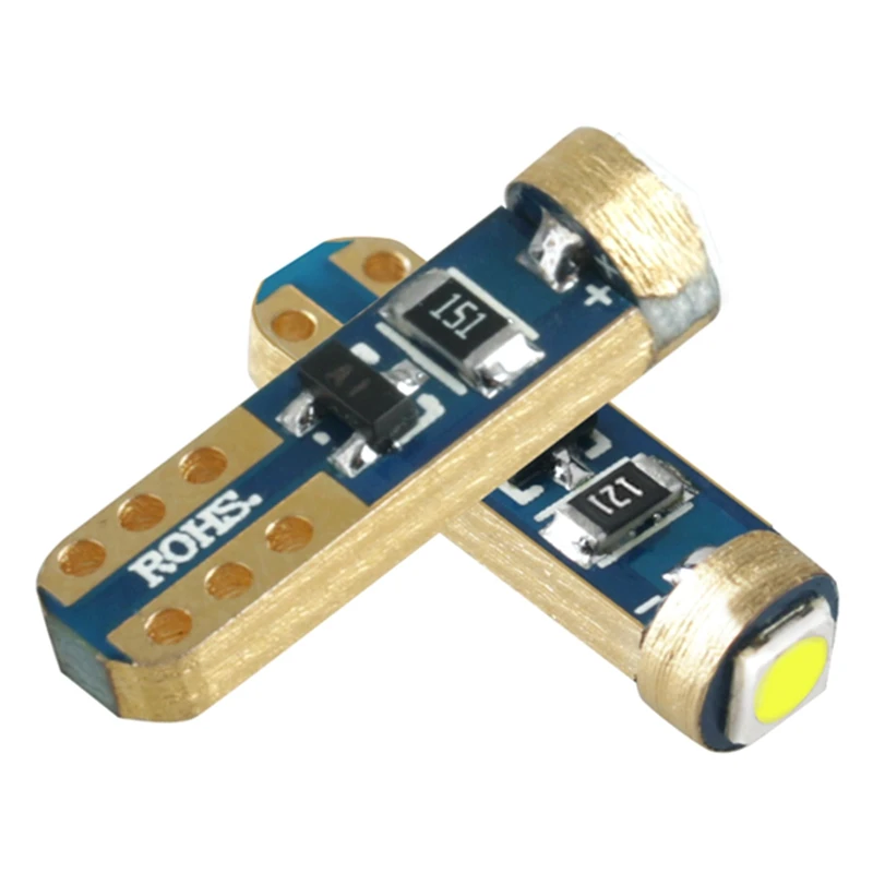 4 шт. Автомобильный интерьер T5 Led 1 Smd DC 12V 24V лампы светильник Керамическая для