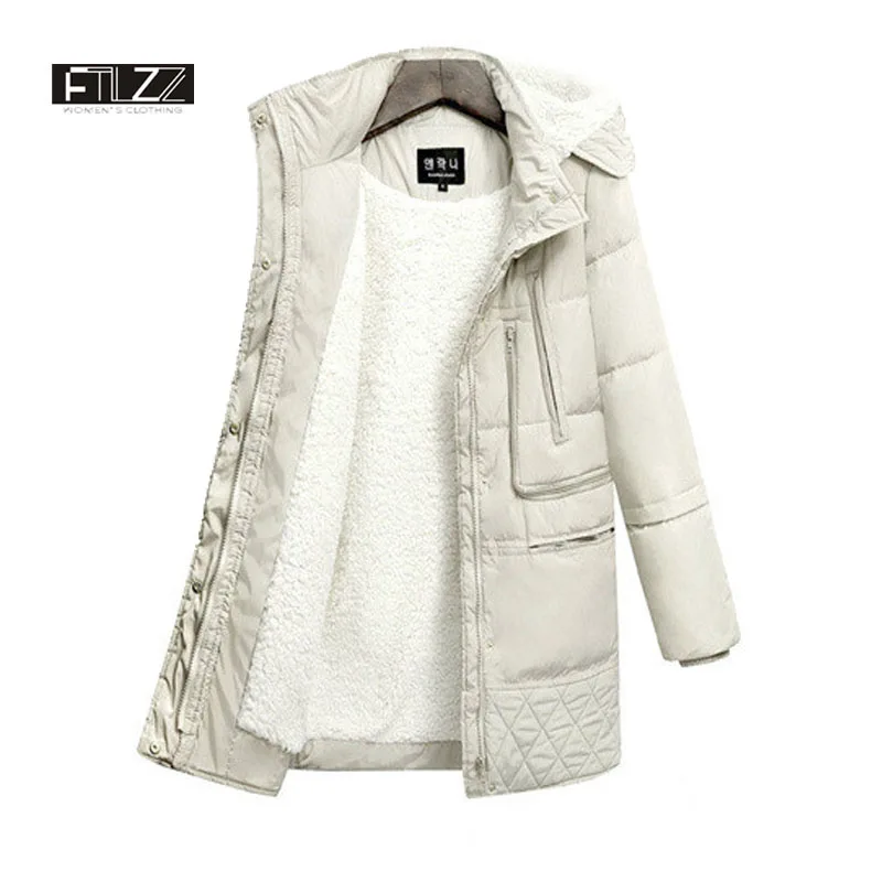 

New Autumn Winter Woman Coats And Jackets 2018 Womens Casual Medium Long Coat Harajuku Hooded Black Plus Size 3xl Parka Feminino