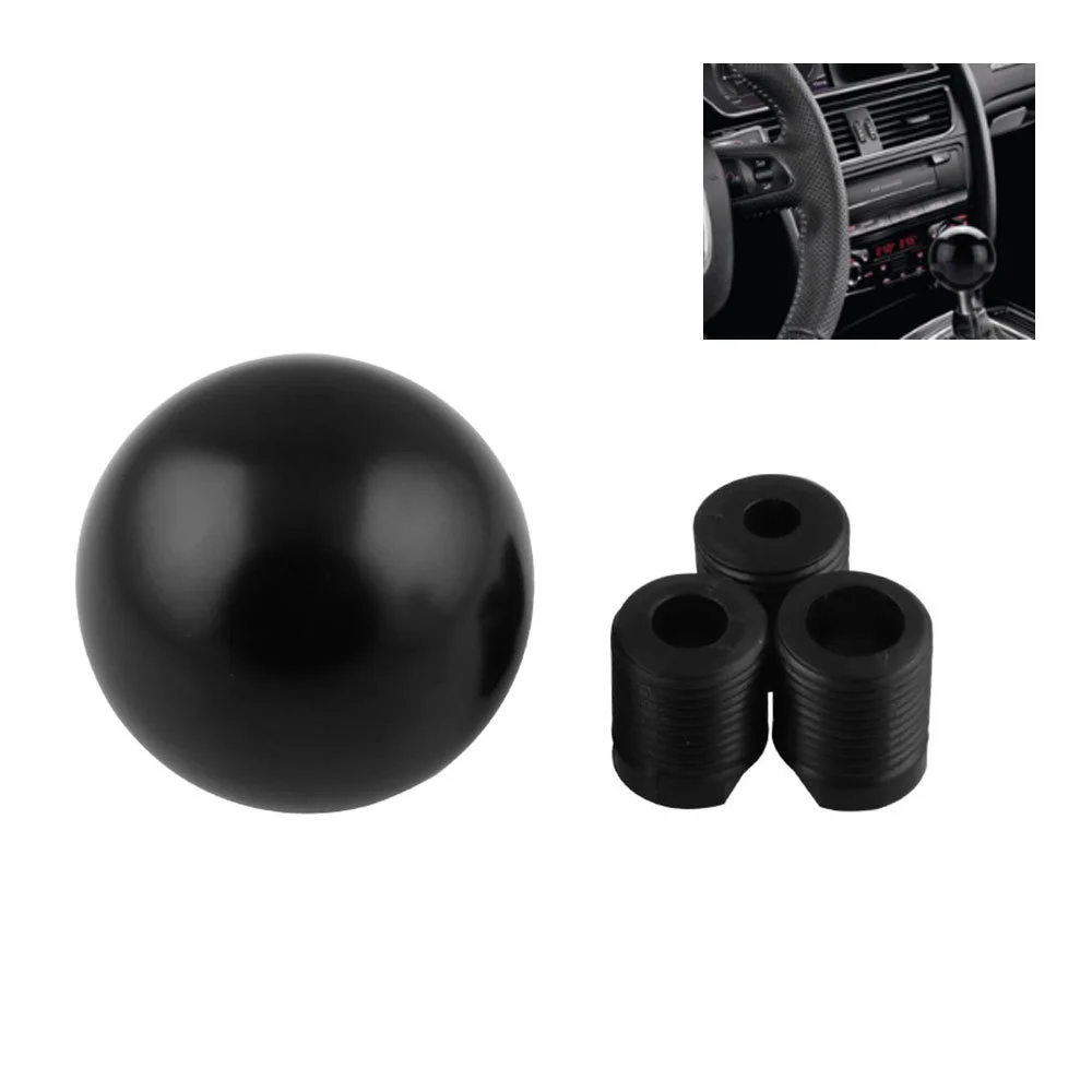 Hot Car Modified Gear Shift Head Round Aluminum Alloy Black Gear Head