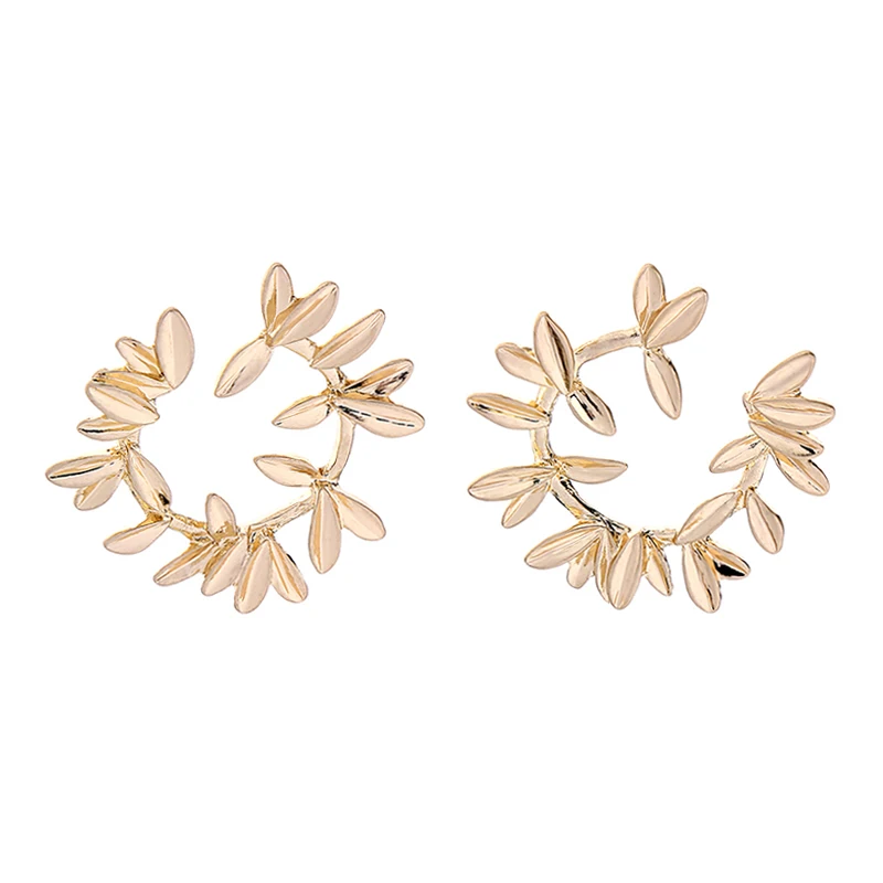 

free shipping 10 pair /lot high quality fashion metal leaf branch earrings
