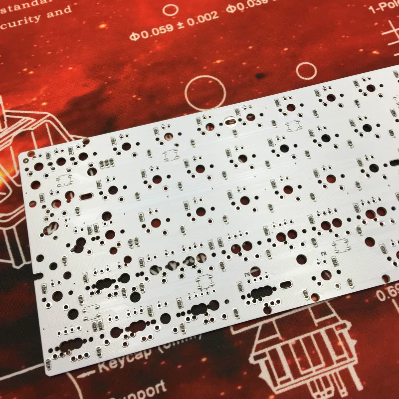 GH60 PCB 60% клавиатура пользовательская механическая клавиатура Поддержка стрелка клавиша Underglow, программная клавиатура pcb type-C порт