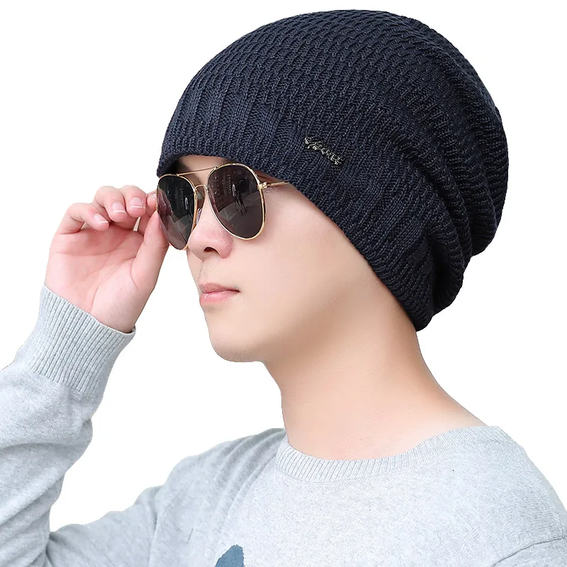 LOVINGSHA дизайн с буквами Skullies мешковатый капот теплые шапки для девушек женщин