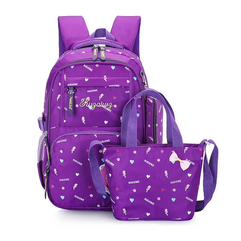 Buy Fashion Cute School Bags backpack 3pcs/Set Girls