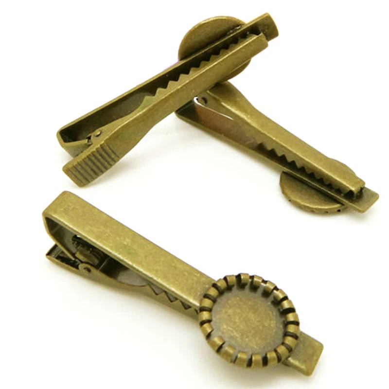 Newly Design Tie Clips 20pcs Wholesale Antique Bronze Decor Necktie