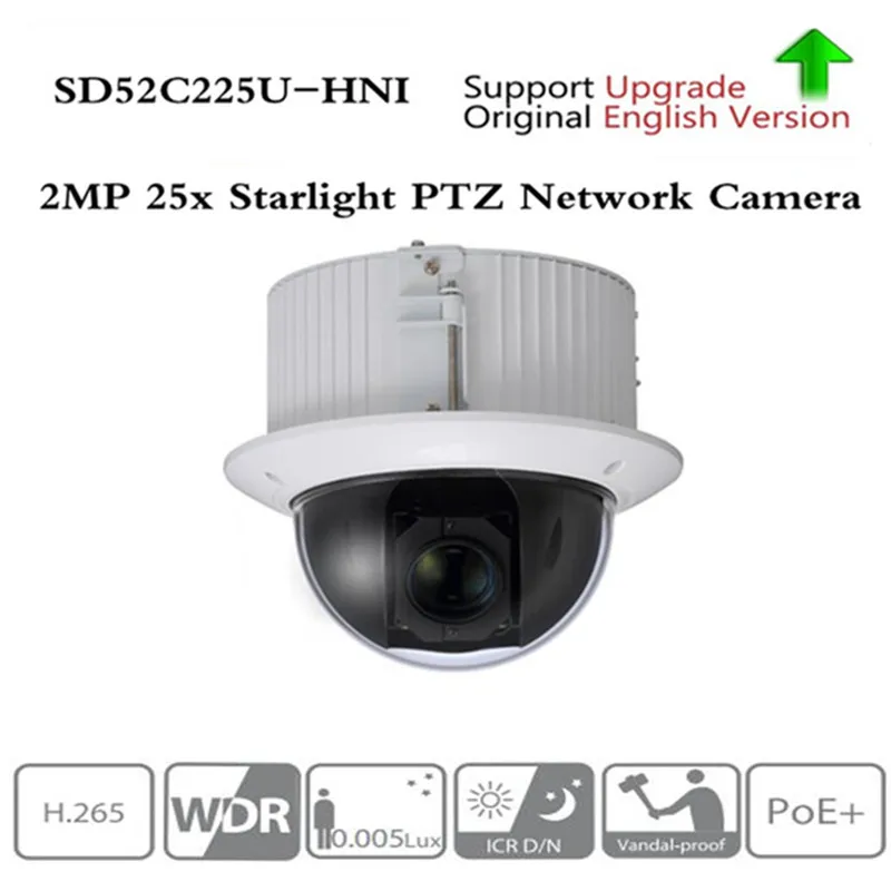 

Brand Auto-tracking PTZ H.265 SD52C225U-HNI 2MP 25x Starlight PTZ Network Camera High Speed IP Dome Camera 1080p Auto-tracking