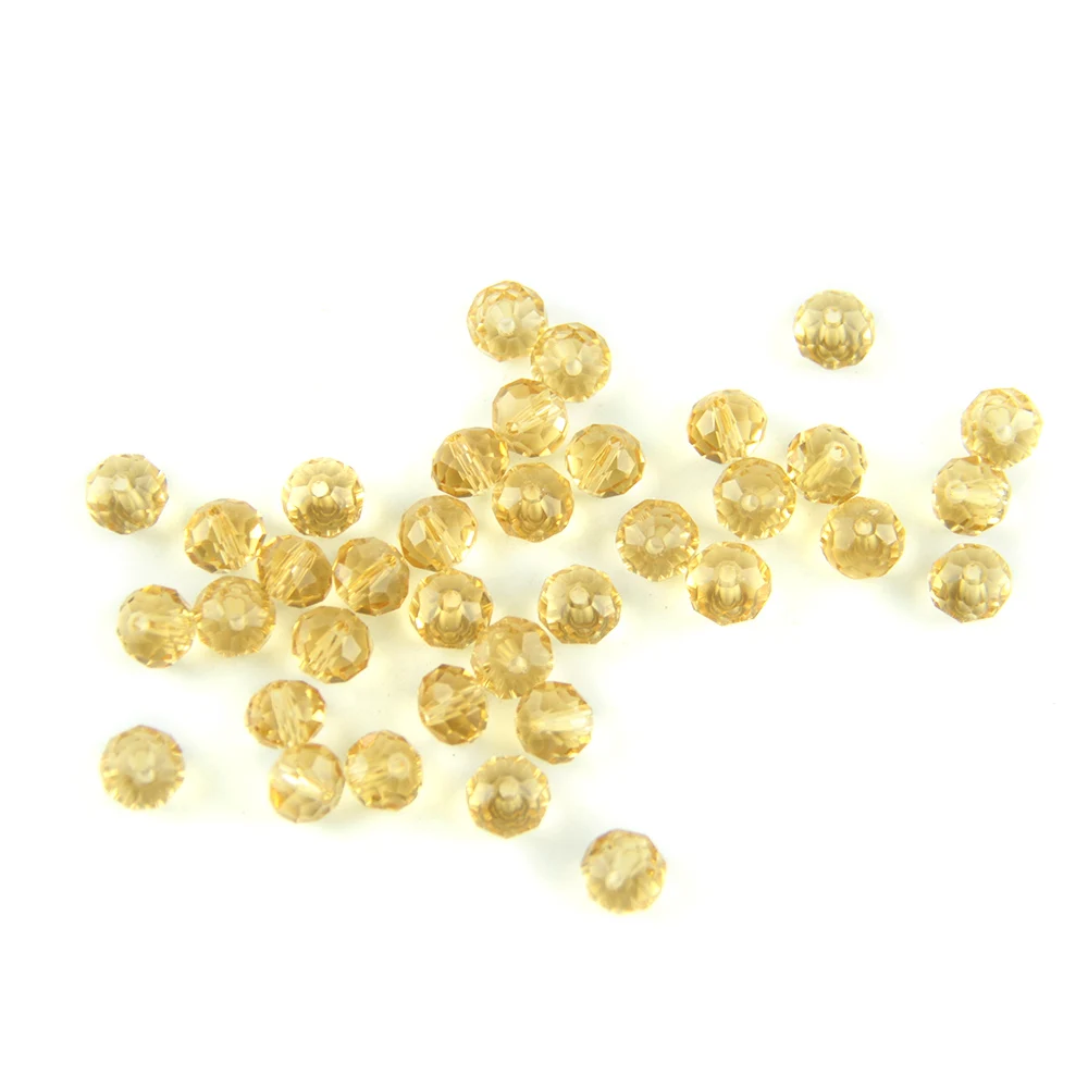 

Shining Rondelle Beads 2 3 4 6 8mm Glass Round Loose Spacer Beads Golden Champion Glass Pearls For Bracelet Making Hot Saels