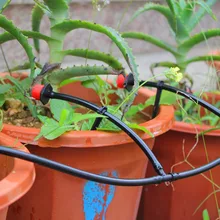 Garden Tools 50 pcs Barbed Tee Connector Gardening 3 Direction Layout Drippers 4/7mm Irrigation Connector LM76
