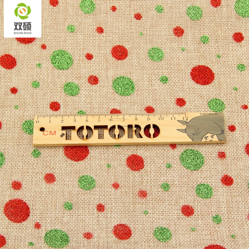 ShuanShuo Imitation Linen Fabric For Christmas DIY Decoration Hat Bag Bell Doll Stocking Precut Bundle 15 Kinds color 20X24CM