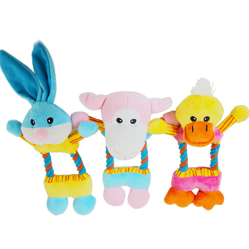 20*15cm Colorful Squeaker Dog Toy with Rope 3 Stylestoy story phone