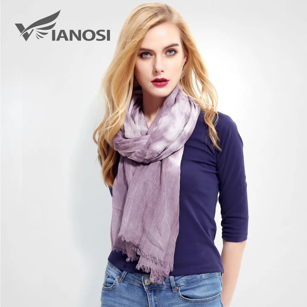 VIANOSI роскошный зимний шарф для женщин Пашмина точка длинный кисточкой sjaal толстый платок теплое одеяло - Цвет: MP003-04