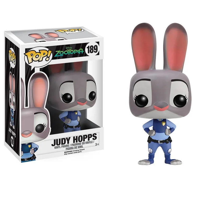 FUNKO POP Zootopia 10 см Джуди хопс Ник Уайлд ELE FINNICK мистер Биг флэш ПВХ фигурка