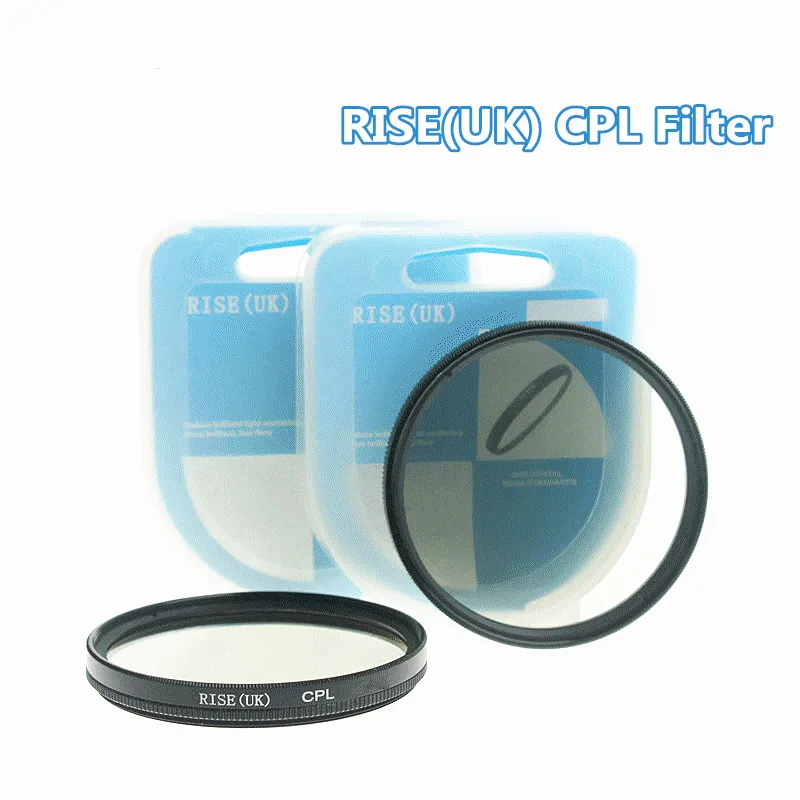 Круговой поляризационный фильтр RISE UK 52 мм 55 58 62 67 72 77 Фильтры для Canon Nikon Sony|polarizer