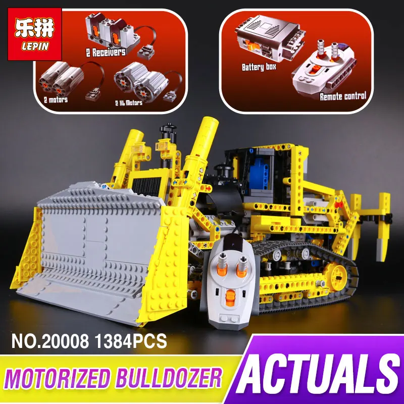 

LEPIN 20008 technic series remote contro lthe bulldozer Model Assembling Building block Bricks kits Compatible with 42030