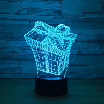 

New Gift 3d Visual Lamp Led Colorful Remote Control Kids Room Light Touch Creative Product Gift Kids Lights Lamps