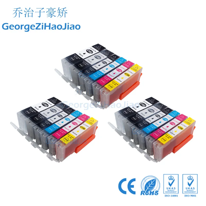 

18PCS Compatible Ink Cartridge for Canon 470 PGI470 PGI-470 For Canon PIXMA MG5740 MG6840 MG6840 MG 5740 TS5040 Printer