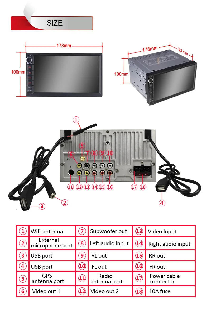 Sale Quad Core Double 2 Din Android 6.0.1 Lollipop 7" Universal Car Radio Head Unit 1024*600 HD Car GPS Navigation+gift camera 14 Sale Quad Core Double 2 Din Android 6.0.1 Lollipop 7" Universal Car Radio Head Unit 1024*600 HD Car GPS Navigation+gift camera 14