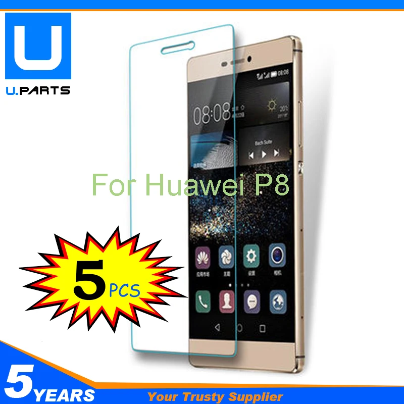 

5PC/Lot Premium Tempered Protective Glass For Huawei P8 GRA_L09 GRA_UL00 GRA-L09 GRA-UL00 Transparent Screen Protector