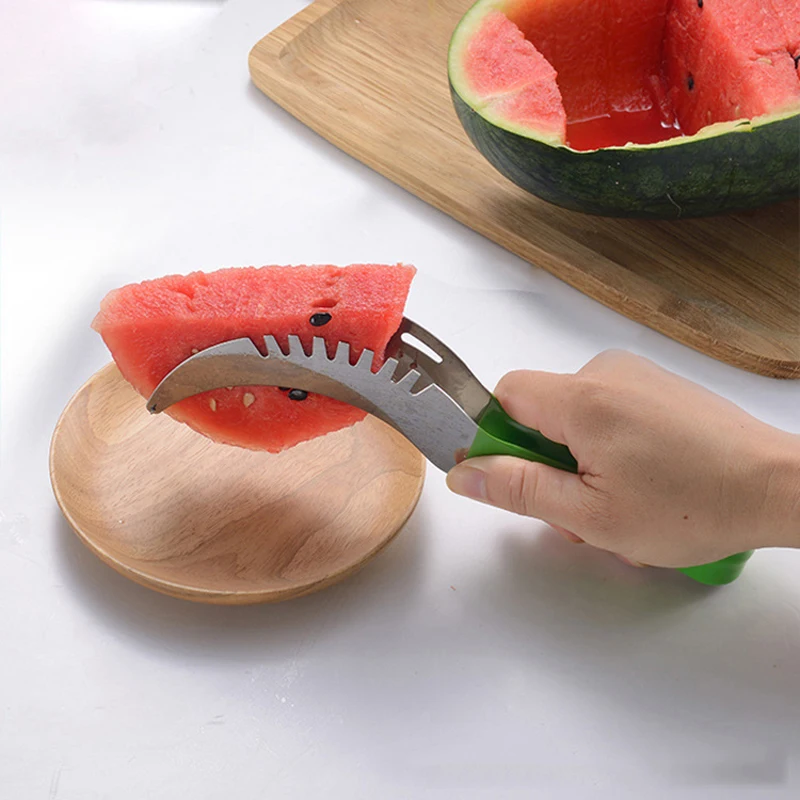 

Stainless Steel Watermelon Slicer PP Handle To Ensure Safety Corer Melon Slicer Knife For Fruit Cutter Kitchen Tools