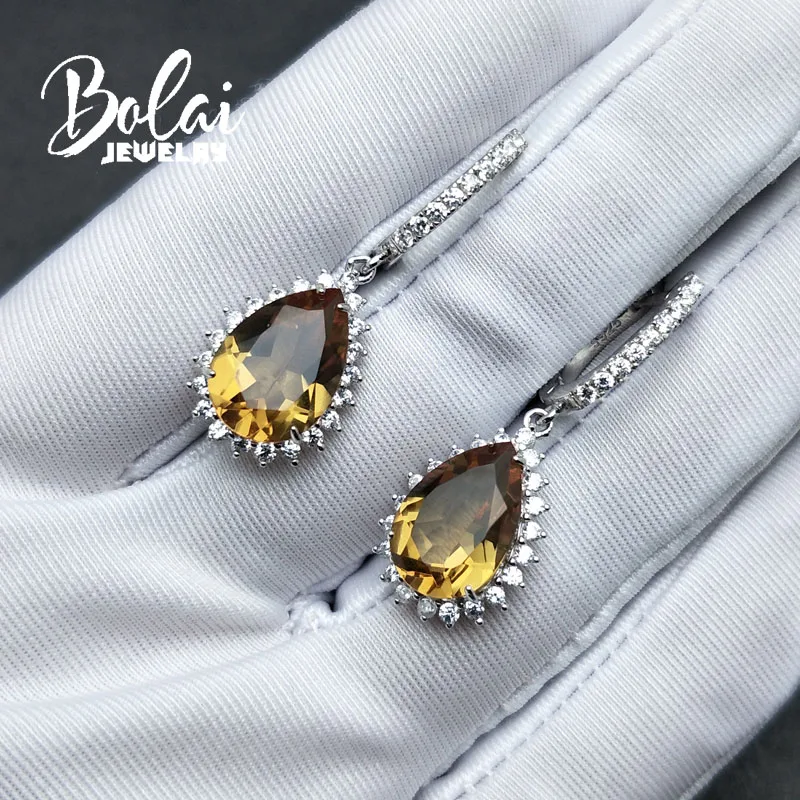 Bolaijewelry, изменение цвета, зултанит, серебро 925 пробы, капля воды, серьги для женщин, драгоценный камень, хорошее ювелирное изделие, юбилей