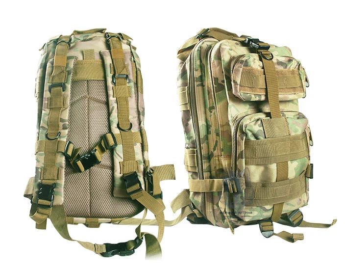 Дорожный набор Molle Одноцветный нейлоновый унисекс уличный Военный Тактический 3P