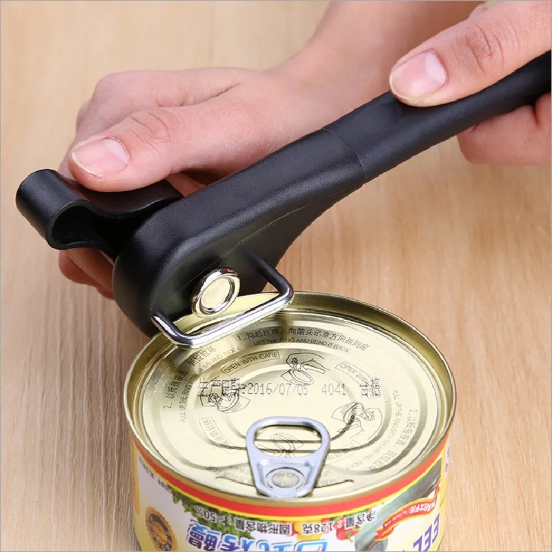 Professional Manual Side Cut Jar Tin Opener Stainless Steel Can Opener Smooth Edge Bottle Opener Easy Turn Knob Kitchen Gadgets 3