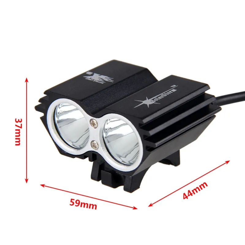Excellent USB Rechargeable Bike Light 8000 Lumens  T6 LED Headlamp Cycling Headlight Bicycle Accessories +Battery Sets+Rear Light 7