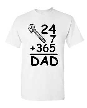 

DAD 24 7 365 T-Shirt Funny Dad Gift Father's Day Tee Shirt Cool Casual pride t shirt men Unisex Fashion tshirt free shipping