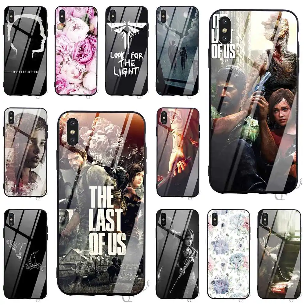 

Ultra Thin The Last Of Us Tempered Glass Phone Case for iPhone 5 Cover XR X 7 8 Plus 6 6S 5S SE Xs Max 11 pro Cases