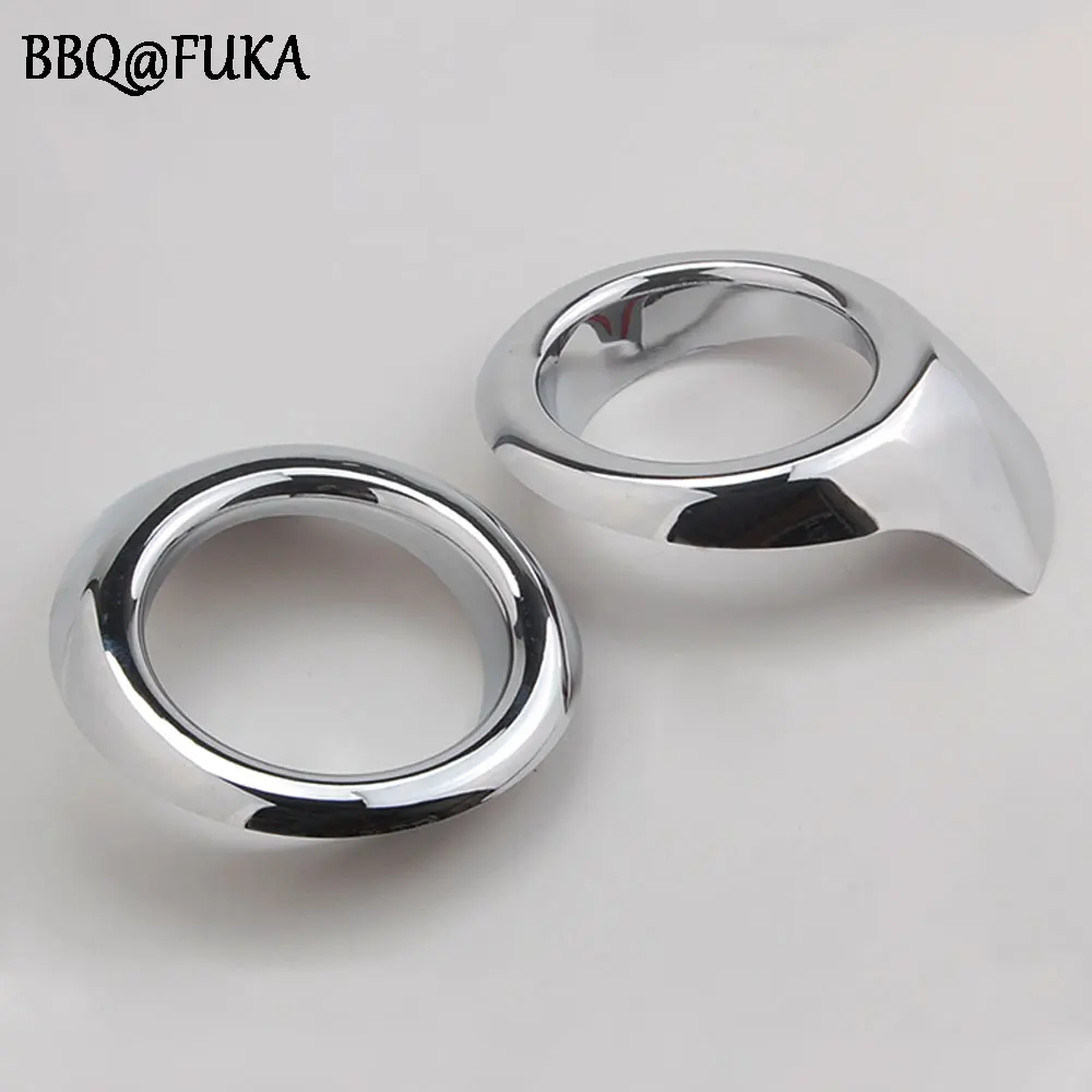 

BBQ@FUKA 1 Pair Chrome Front Fog light Lamp Cover Frame Trim Clip Decoration Fit For EcoSport 2013-2015 Car-Styling