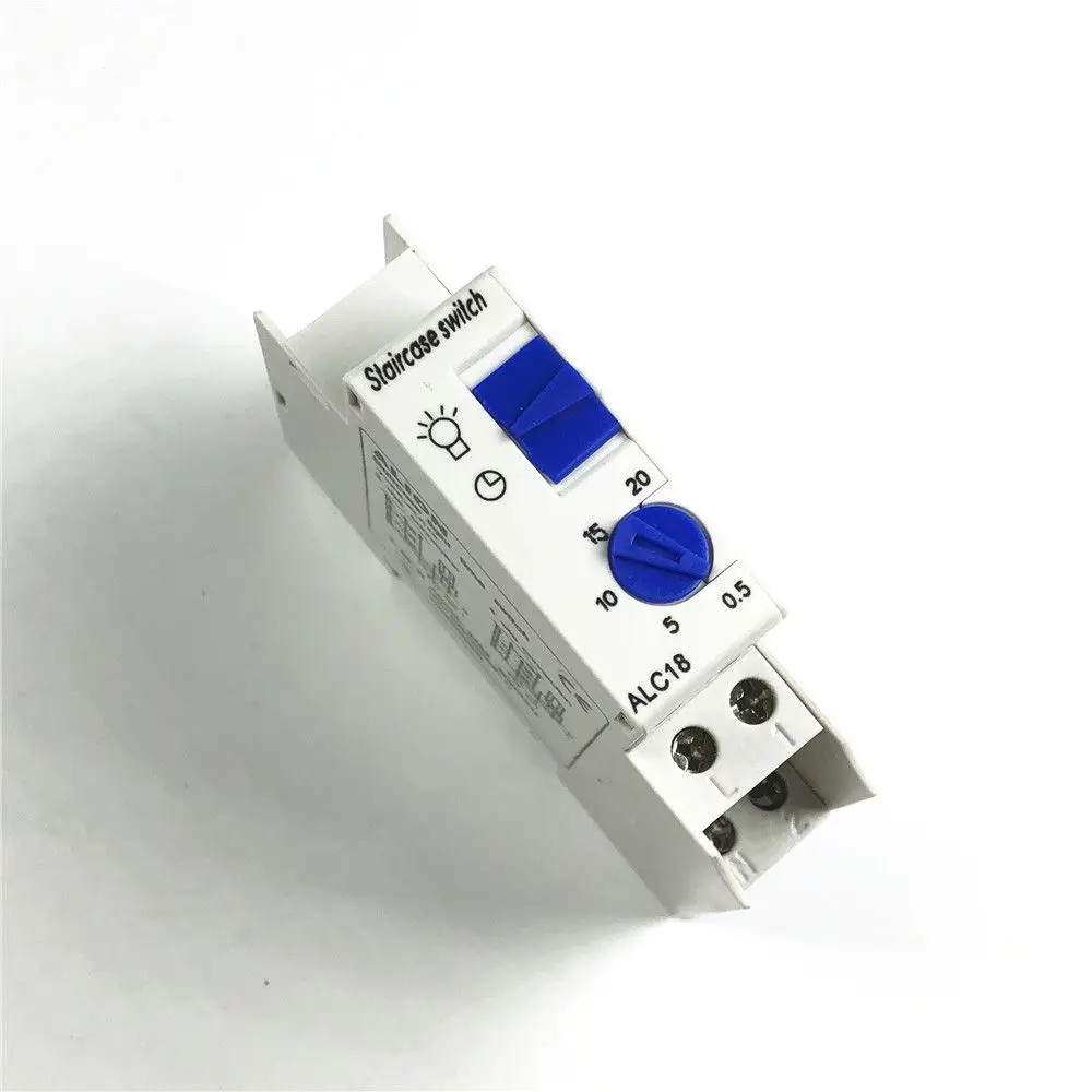 

AC220V 16A DIN Rail Staircase Corridor Light Electronic Relay Switch Time Timer