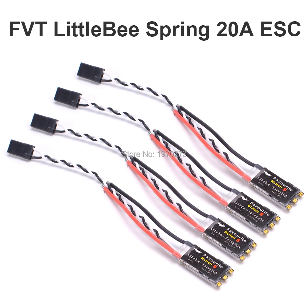 FVT LittleBee Little Bee BLHeli_S Spring 20A ESC BLHeli S контроллер скорости 2 4S поддержка Dshot для FPV Raing Drone