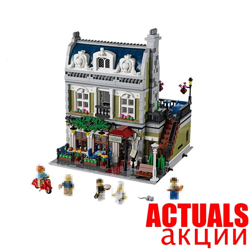 

LELE 30007 Parisian Restaurant Creator Architecture Building Blocks Bricks Toys For Boys oyuncak Compatible with legoINGly 10243