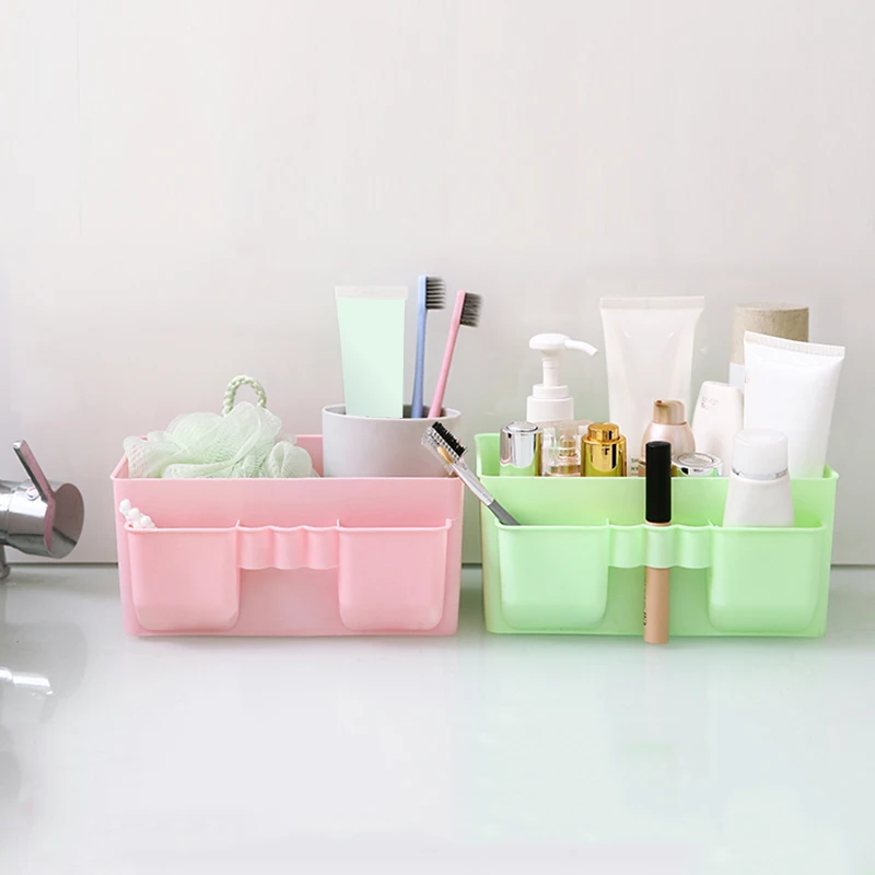 

1PC Organizer for Cosmetic Makeup Organizer Box Jewelry Necklace Nail Polish Earring Holder Plastic Makeup Box Home Desktop