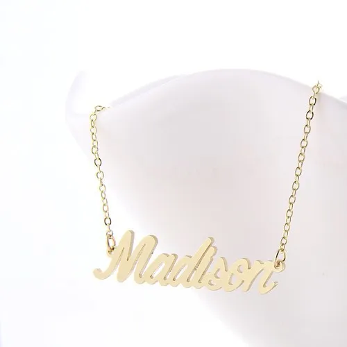Women Girl Nameplate Charms Pendant 