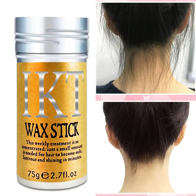 Ikt Hair Wax Pomade Cream Styling Wax Unisex Small Hair Fixing