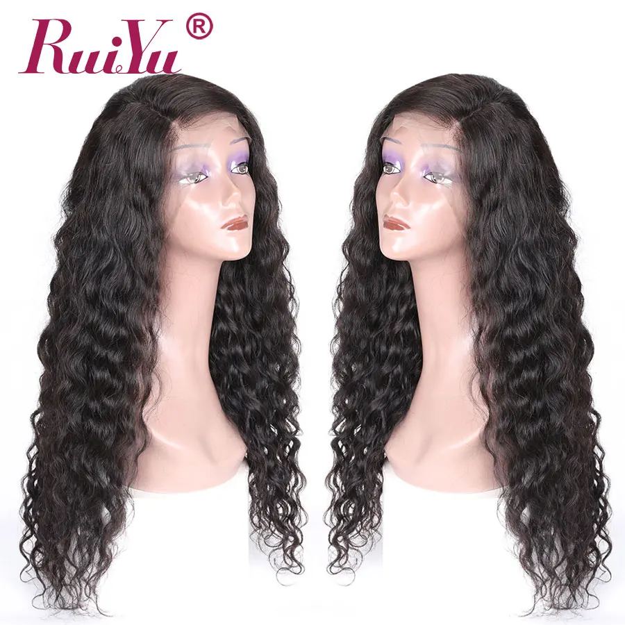 

360 Lace Frontal Wig Human Lace Wigs Brazilian Hair Wig Curly Pre Plucked With Baby Hair RUIYU Remy Hair 250 Density 8-24 Inch