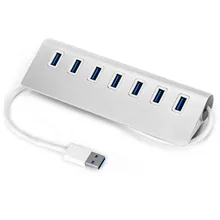 USB 3.0 7 Ports Hub Portable Aluminum High Quality USB Splitter Adapter 5Gbs for computer PC