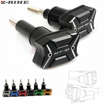

Motorcycle parts New Falling Protectors Motorcycle Black Frame Slider Anti Crash Caps For 2016 YAMAHA MT-10 FZ-10 MT10 FZ10