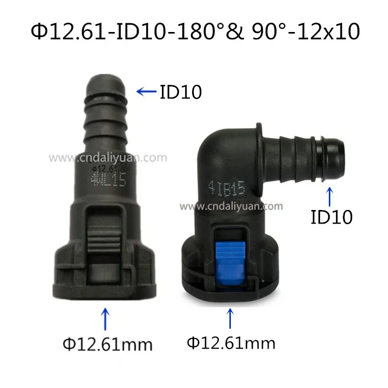 12,61 мм-ID10 90 градусов оригинальная установка выхлопной трубы радиатора Авто Топливная линия быстрый разъем для Ford Mondeo для Volvo 5 шт