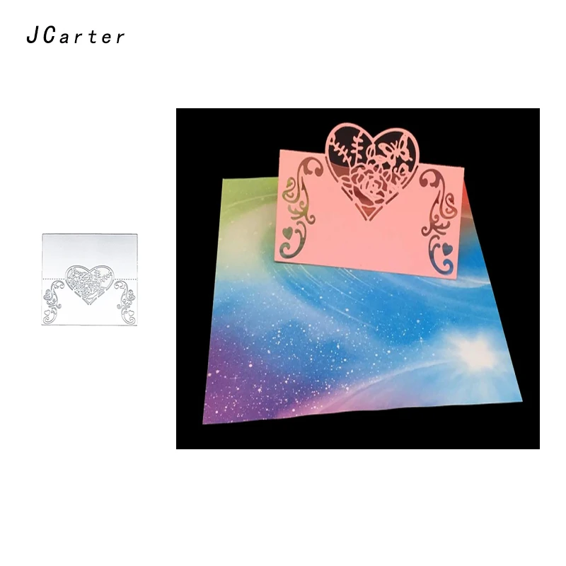 

JC Love Heart Envelope Metal Cutting Dies for Scrapbooking DIY Embossing Folder Paper Cards Paper Handmade Album Crafts Stencil