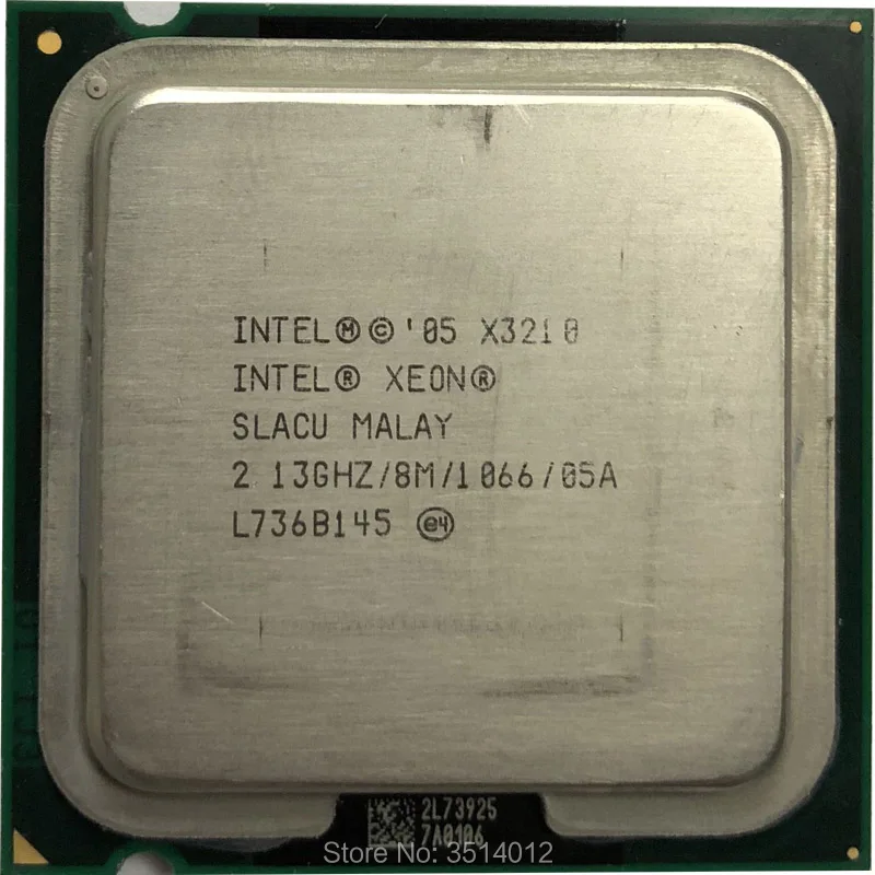Четырехъядерный процессор Intel Xeon X3210 2 1 ГГц 8 м 105 Вт 1066 LGA 775|cpu processor|intel xeonintel xeon x3210 |