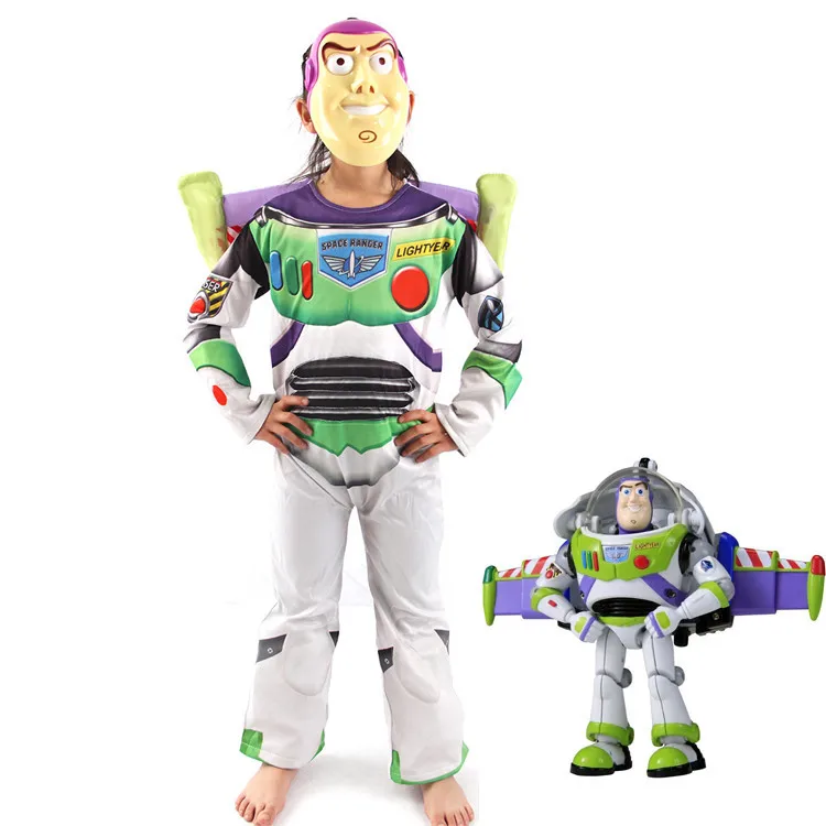 Halloween Costume for Kids Boys/girls Cosplay Costume Clothing Children Bass Light - Years Toy Story Clothes for Boy kids boys pilot costume cosplay halloween set for children fantasia disfraces game uniforms boys military air force jumpsuit
