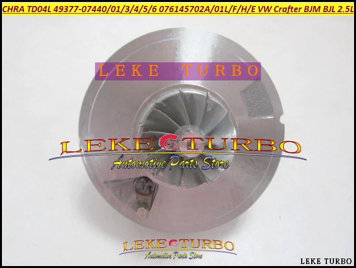 TD04L 49377-07440 49377-07401 076145702A 076145701L Turbo  CHRA Turbocharger For VW Crafter 2006- BJM BJL R5 2.5L TDI LT3 Euro4 2.5L (1)