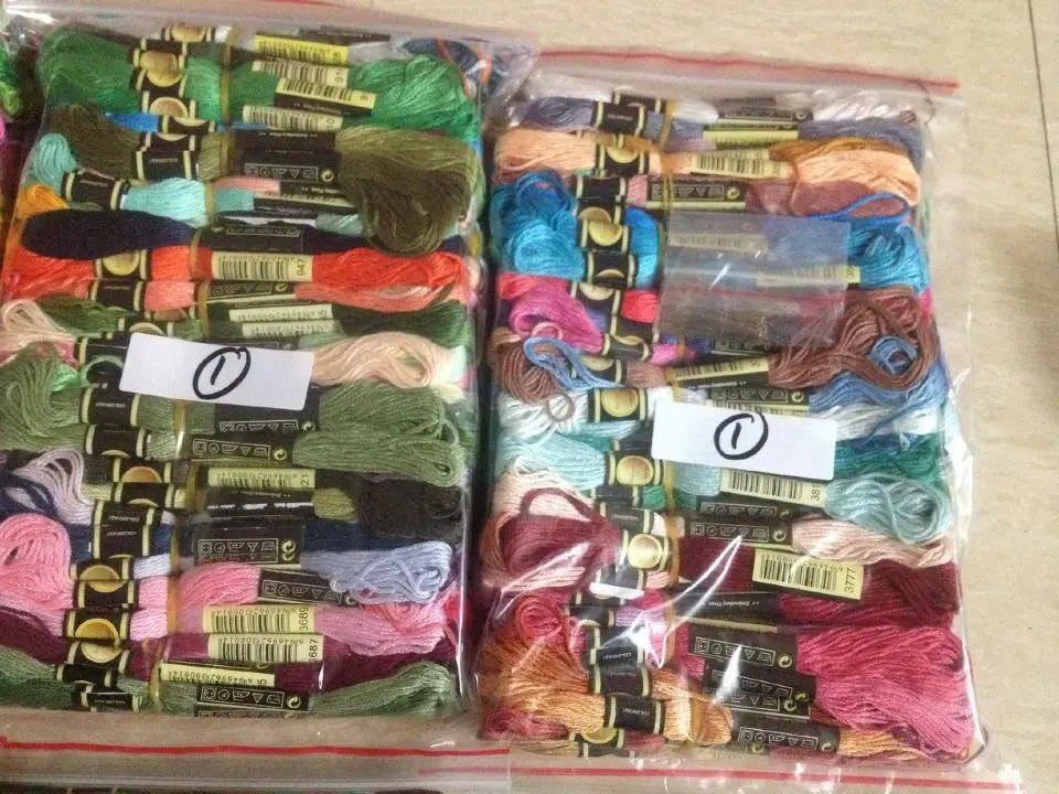 

oneroom Embroidery Thread Hand Cross Stitch Floss Sewing Skeins Craft Embroidery Thread Floss Skein for Cross Stitch Crafts